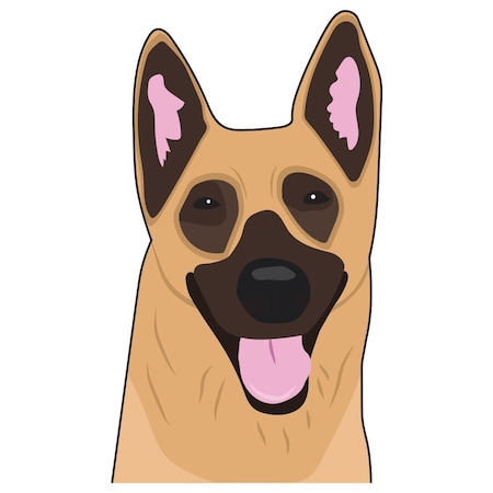 Signmission German Shepherd Dog Decal, Dog Lover Decor Vinyl Sticker D-12-German Shepherd